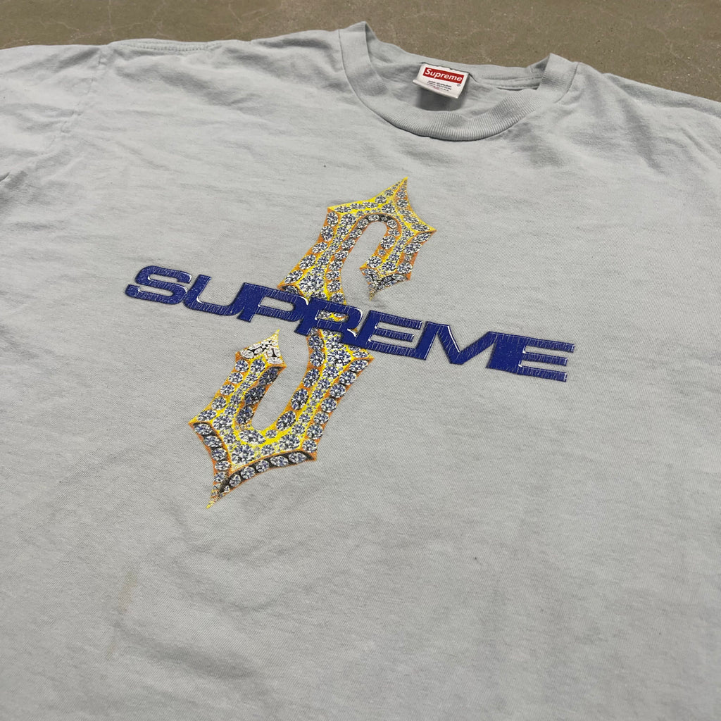 Supreme Diamond Tee Pale Blue XL FW21T40 Authentic NWT Streetwear Grail