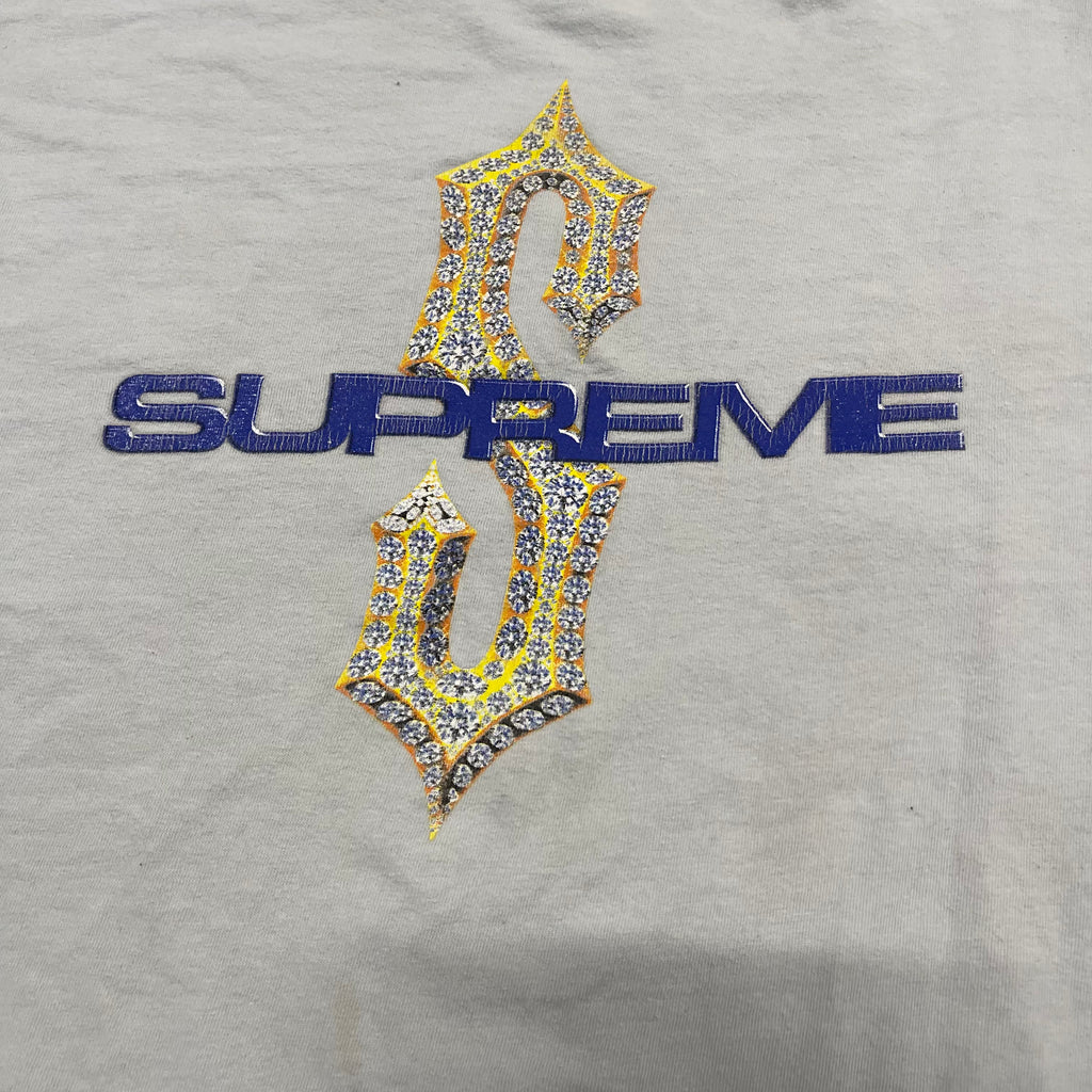 Supreme Diamond Tee Pale Blue XL FW21T40 Authentic NWT Streetwear Grail