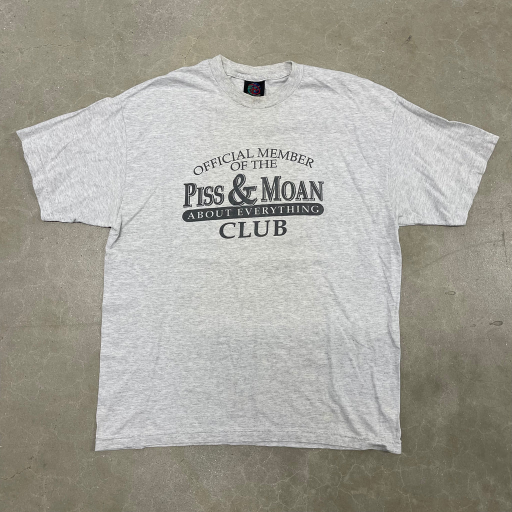 Vintage 2000s Piss & Moan Member Disney Sport Tee Y2K Humor Graphic T-Shirt