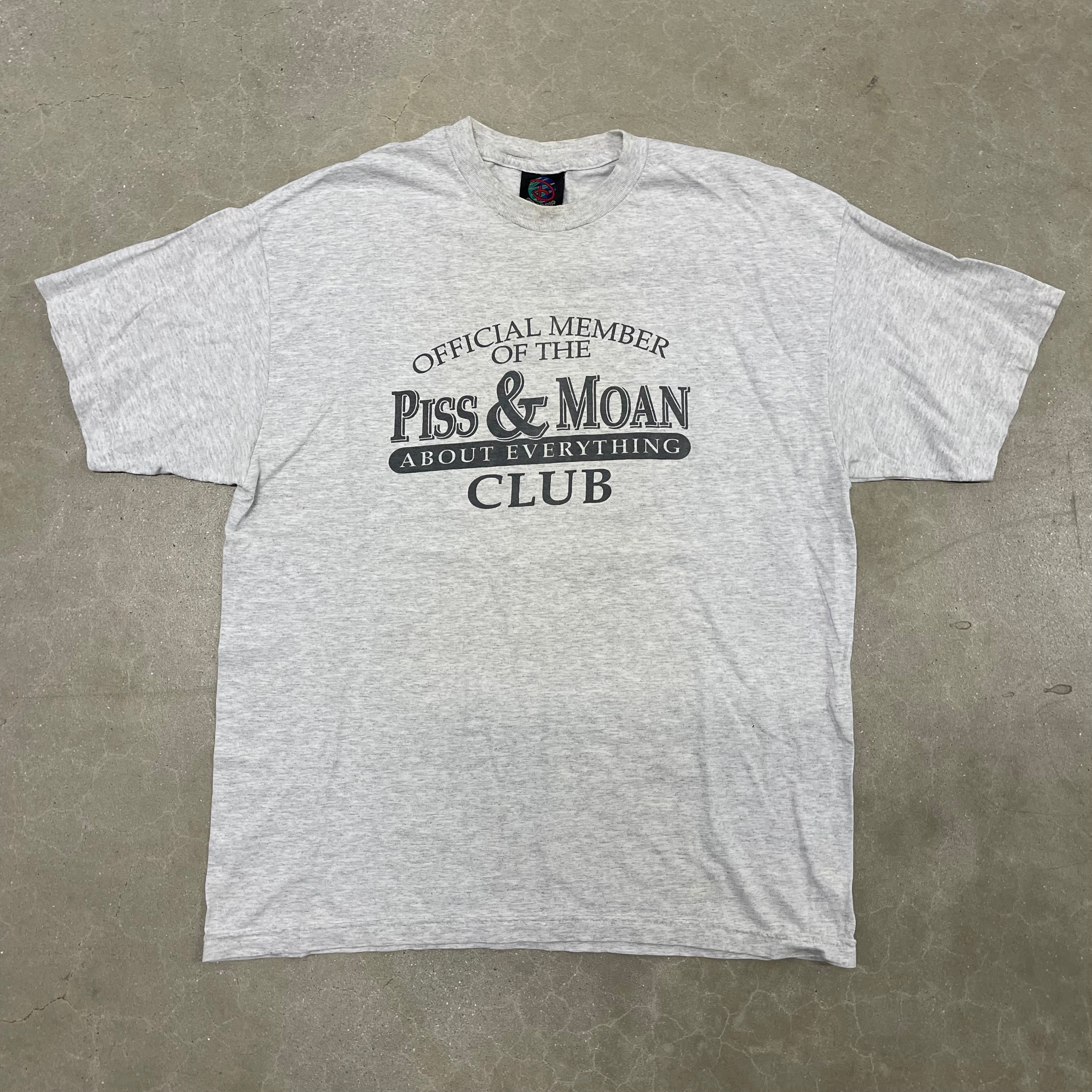 Vintage 2000s Piss & Moan Member Disney Sport Tee Y2K Humor Graphic T-Shirt