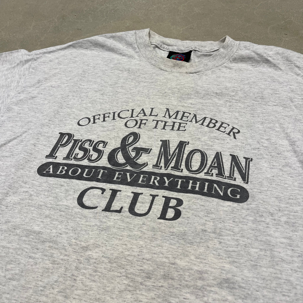 Vintage 2000s Piss & Moan Member Disney Sport Tee Y2K Humor Graphic T-Shirt