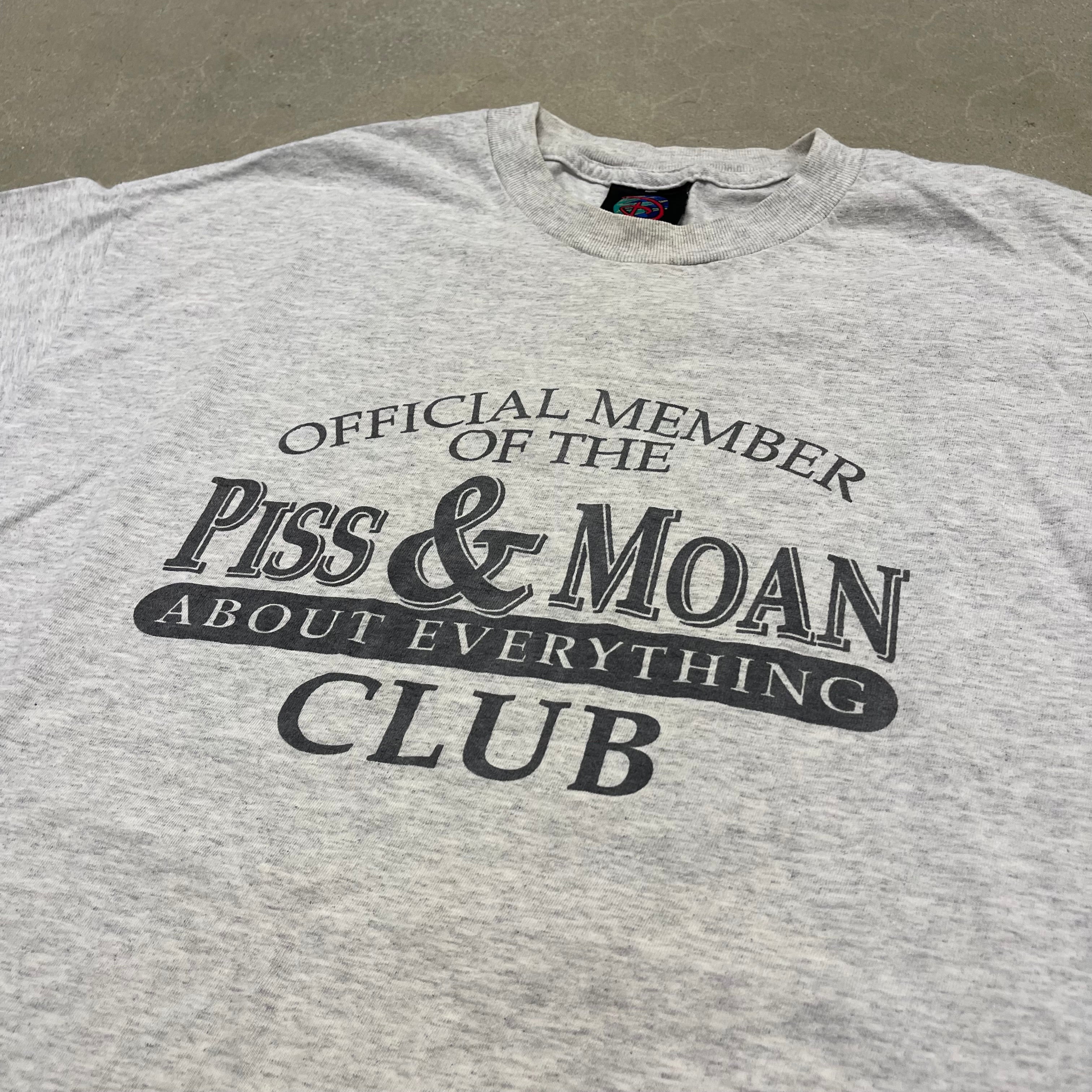 Vintage 2000s Piss & Moan Member Disney Sport Tee Y2K Humor Graphic T-Shirt